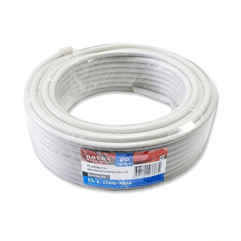 Изображение товара Кабель коаксиальный RG-6 U 20 м