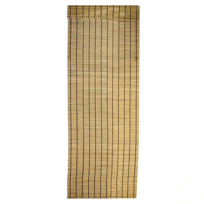 Изображение товара Бамбуковая римская штора 60x160 см, тёмное дерево натуральный стиль