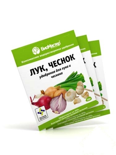 Изображение товара Удобрение БиоМастердля лука и чеснока 0.05 кг