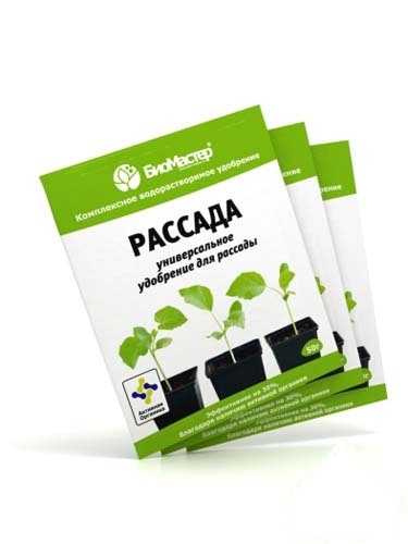 Изображение товара Удобрение БиоМастер для рассады 0.05 кг