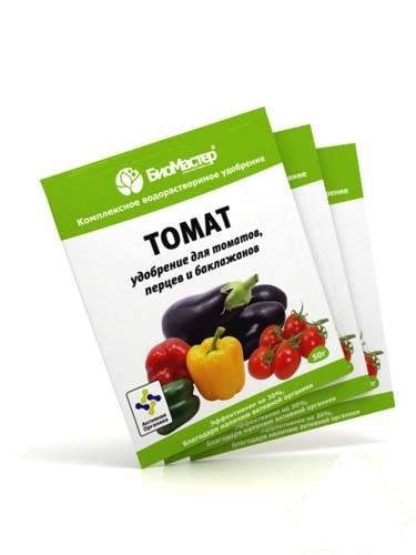 Изображение товара Удобрение БиоМастер для томатов 0.05 кг
