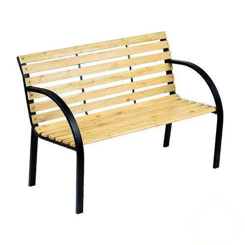 Изображение товара Садовая скамья из эвкалипта с металлическим каркасом