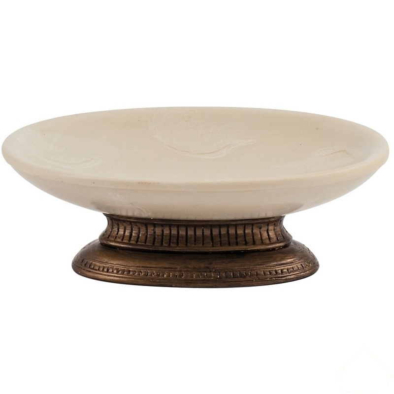 Изображение товара Мыльница настольная «Антик» полирезина цвет бежевый