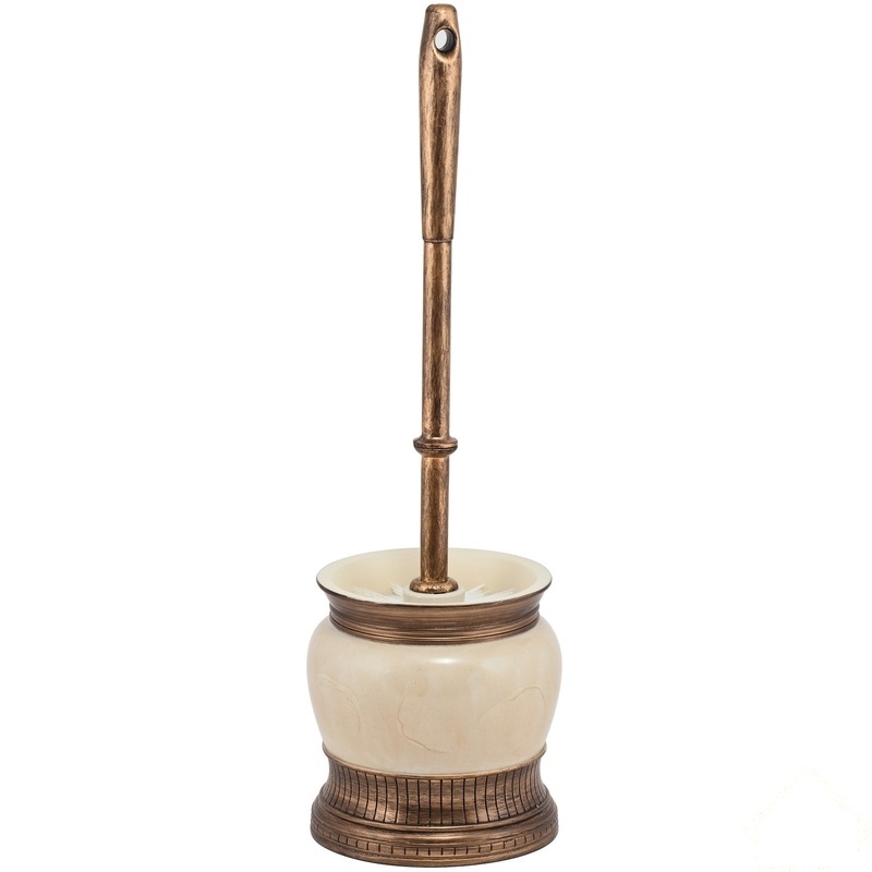 Изображение товара Ёршик для унитаза напольный «Антик», полирезина, цвет кремовый
