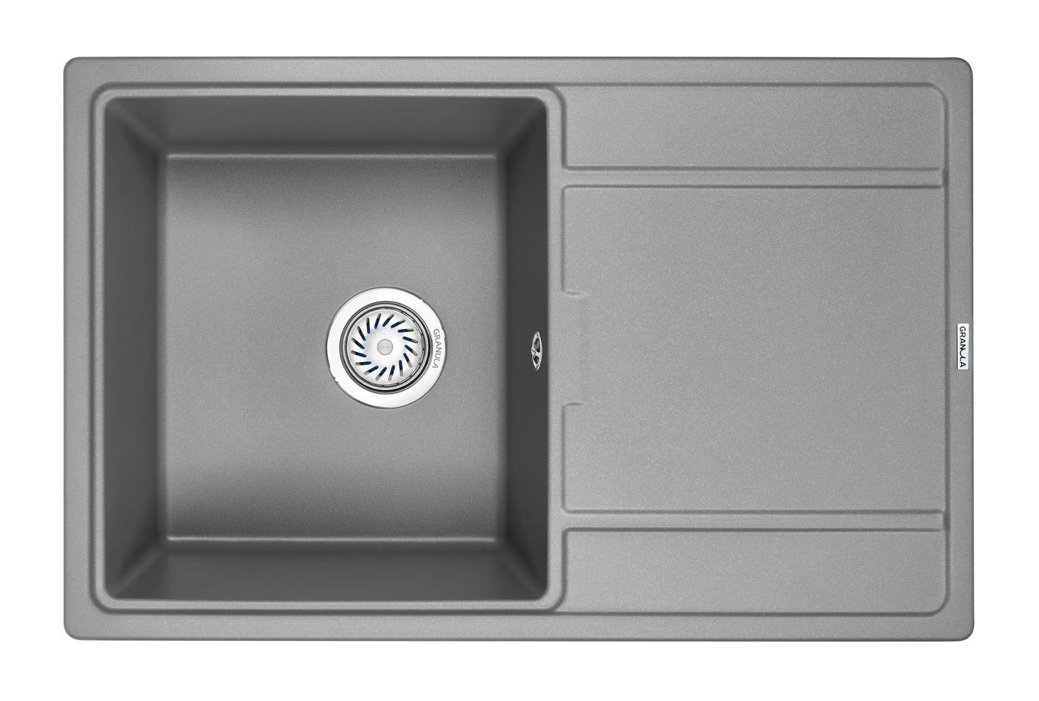 Изображение товара Кухонная мойка из кварцевого композита Granula GR-7804 50x78 см с универсальным крылом