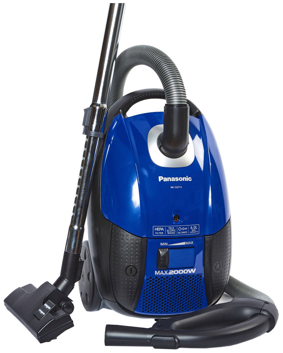 Изображение товара Пылесос с пылесборником Panasonic Mc-cg713a149 2000 Вт 6 л цвет синий черный