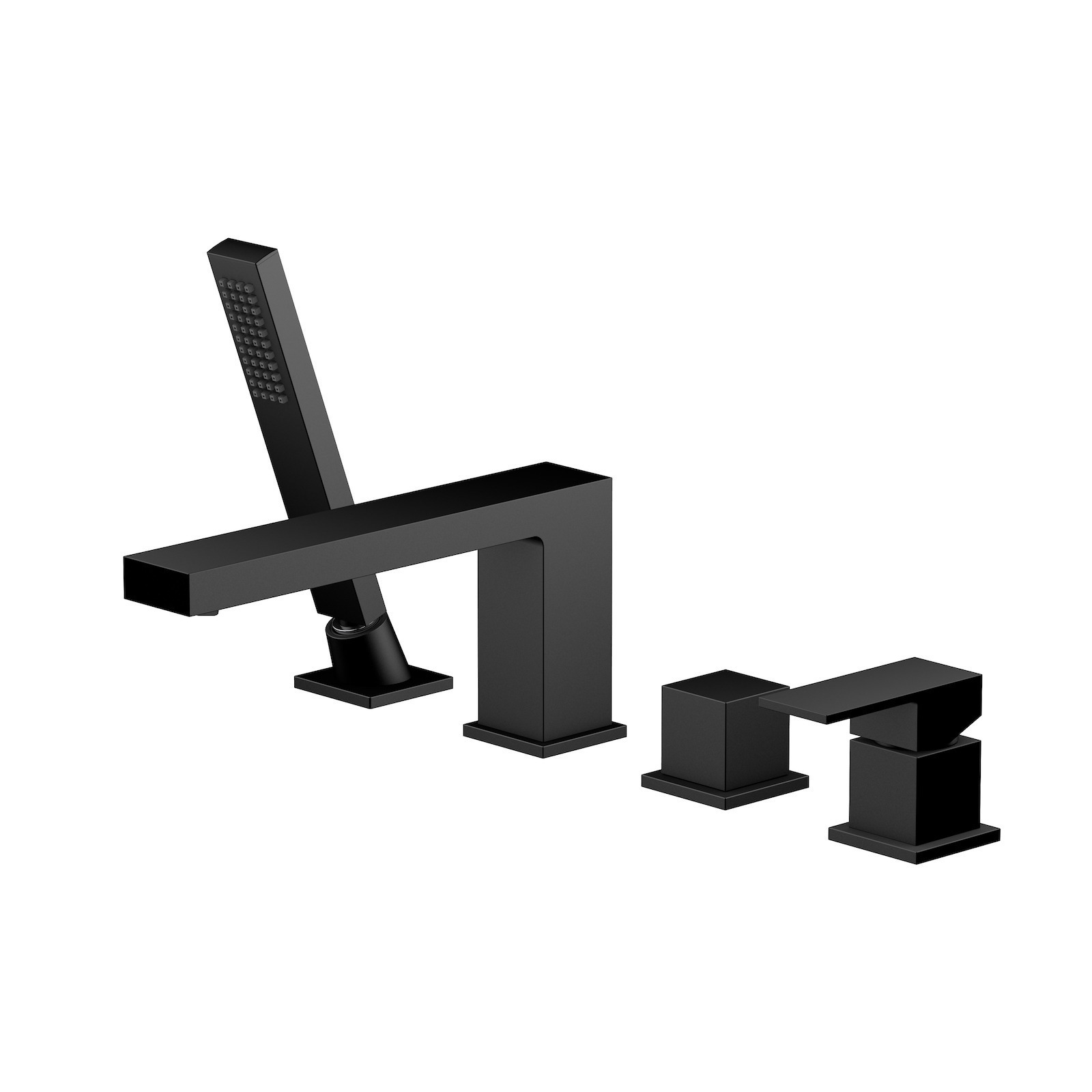 Изображение товара Смеситель для ванны TIMO 2130/03Y Черный матовый с врезным монтажом и 2 режимами потока