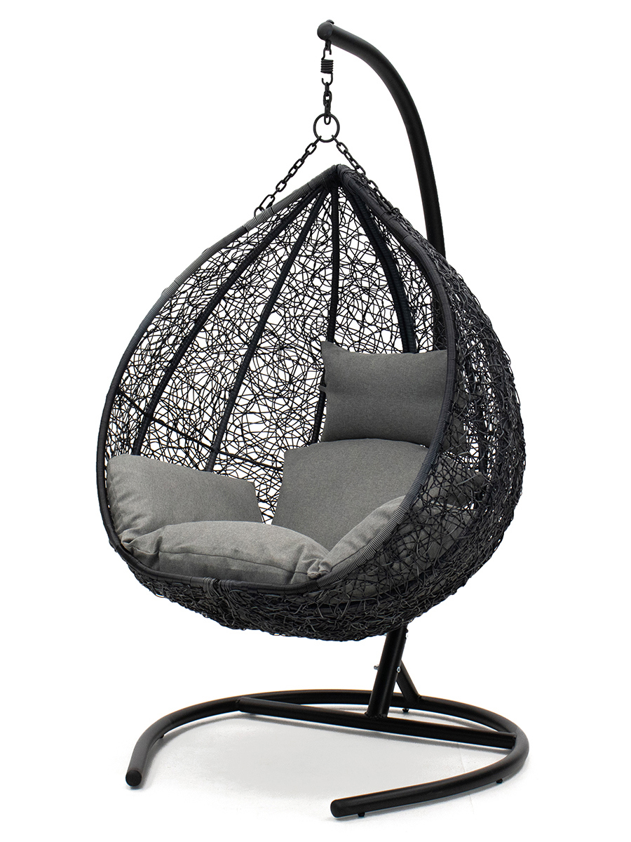 Изображение товара Кресло подвесное Сорренто Premium из ротанга с подушками и опорой