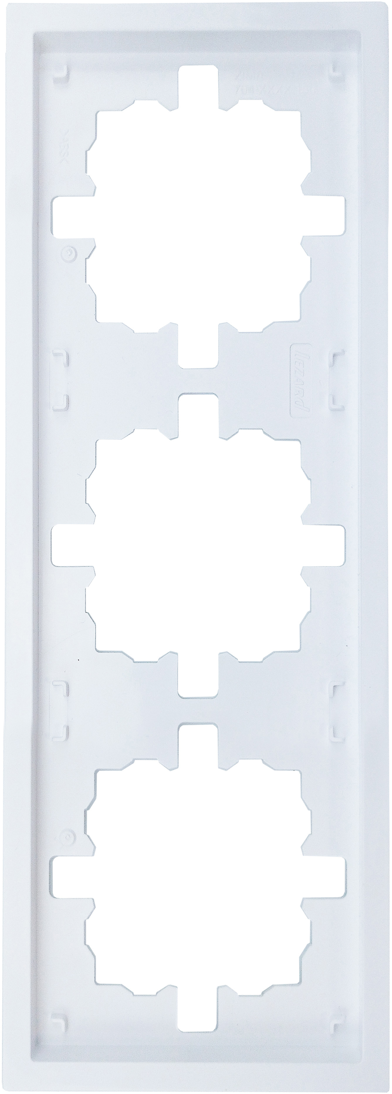 Изображение товара Рамка для розеток и выключателей Lezard Zima 3 поста цвет белый