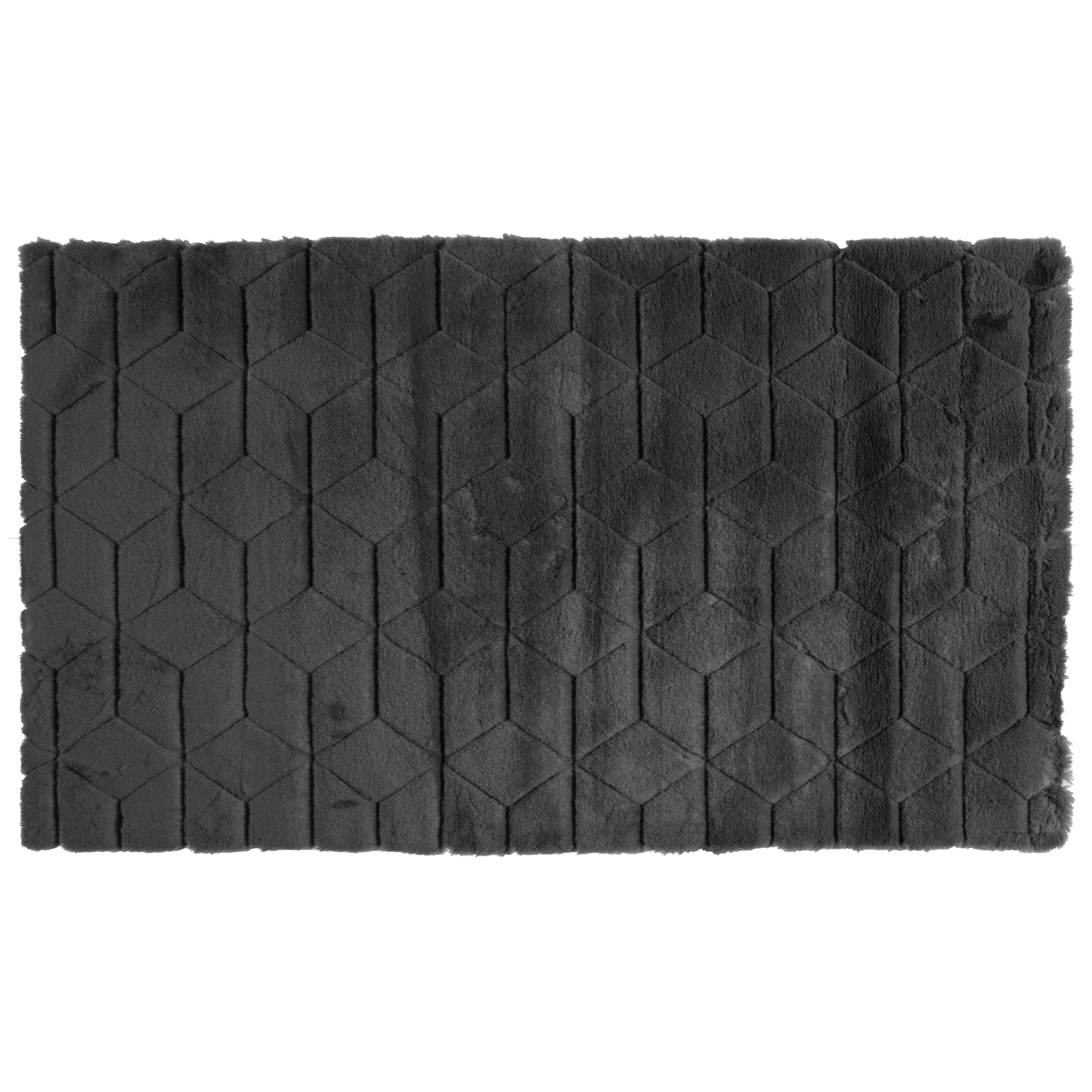 Изображение товара Коврик для ванной Fixsen Diamond 70x120 см графит противоскольжения