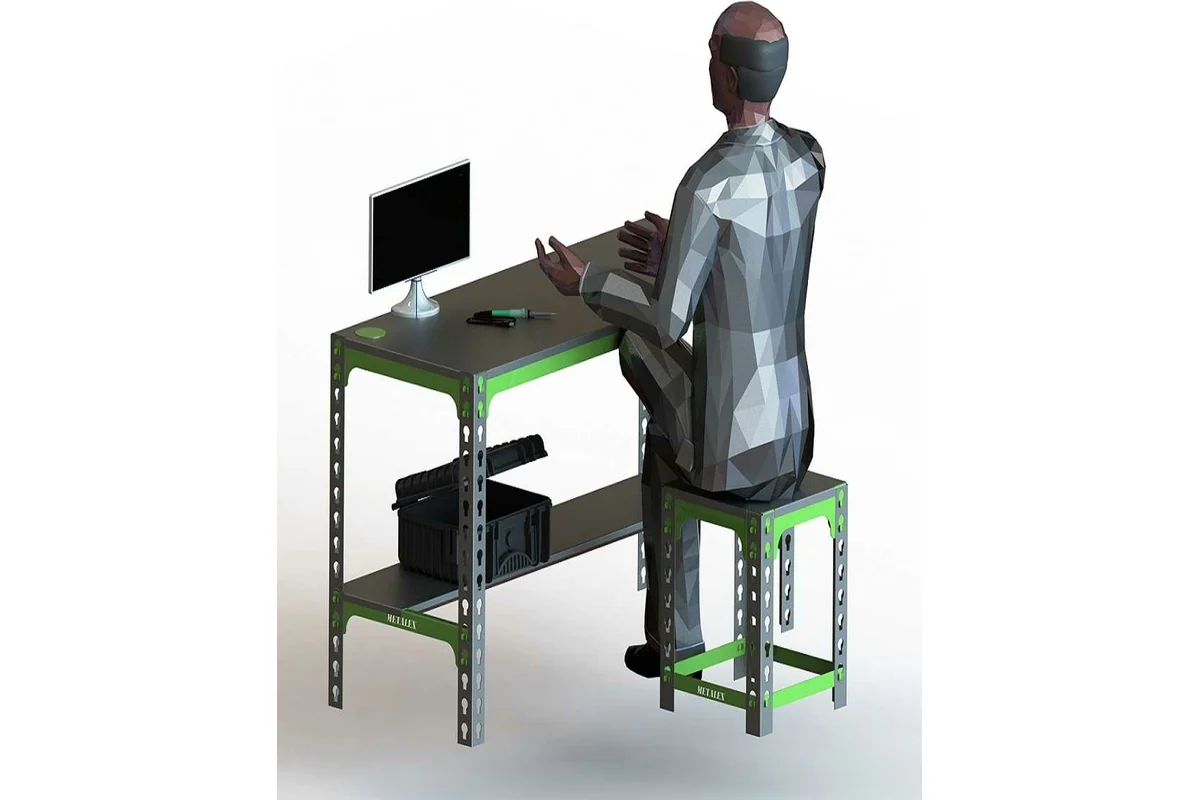 Изображение товара Металлический верстак Metalex SMM751050 для мастерских и производств