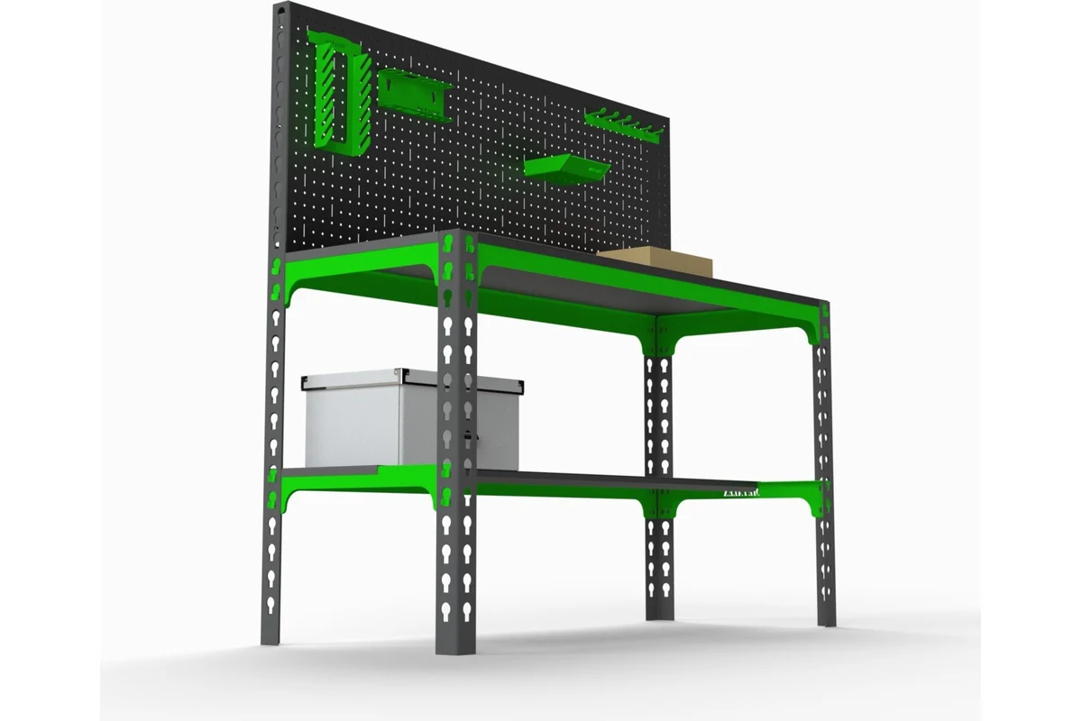 Изображение товара Металлический верстак Metalex SMMPRIA751250 1200x500 мм с перфопанелью