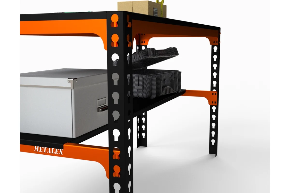 Изображение товара Металлический сборный верстак Metalex SMMO751060 с максимальной нагрузкой 260 кг