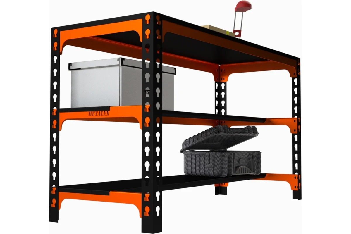 Изображение товара Металлический стол верстак Metalex SMMOPII751240 с максимальной нагрузкой 260 кг