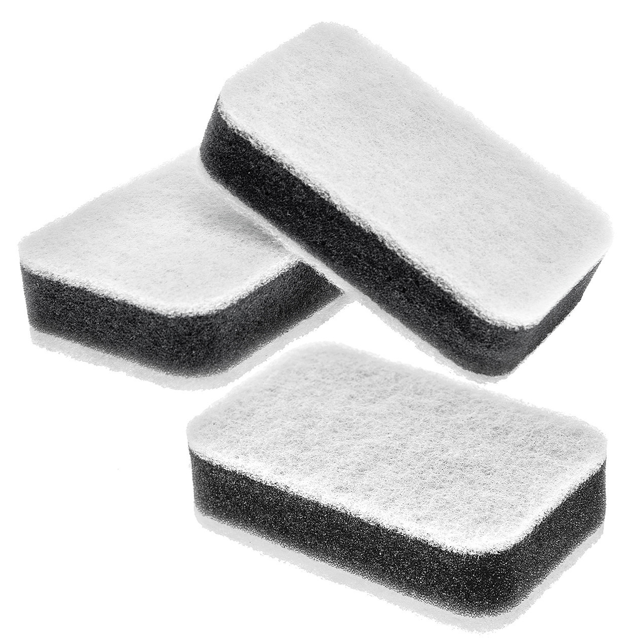 Губки для мытья посуды You'll Love 3 шт цвет черный/белый