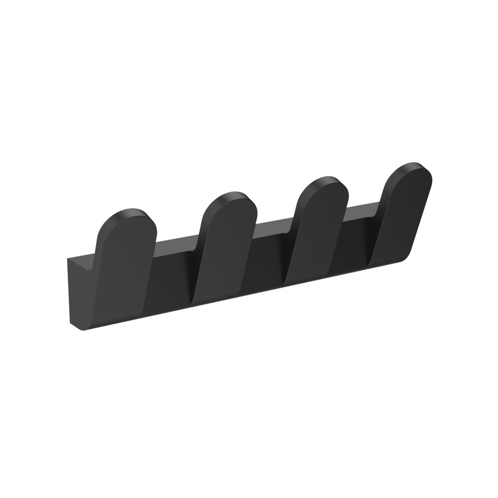 Изображение товара Планка 4 крючка навес магия металл черный