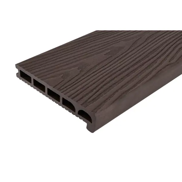 Террасная доска ДПК T-Decks цвет Венге 2000x170x35 мм Вельвет 0.34 м