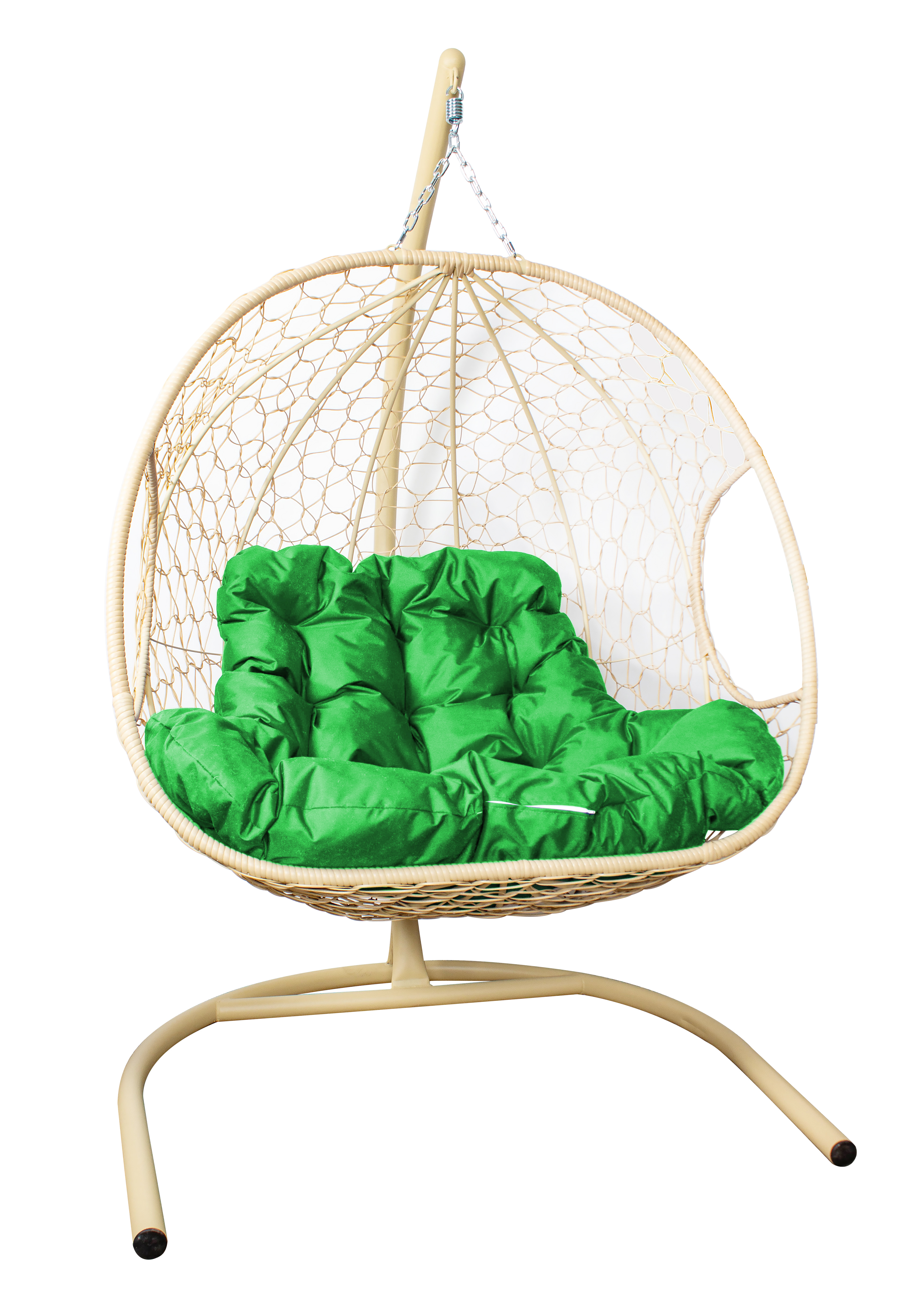 Изображение товара Кресло подвесное M-group для двоих бежевый 160 кг