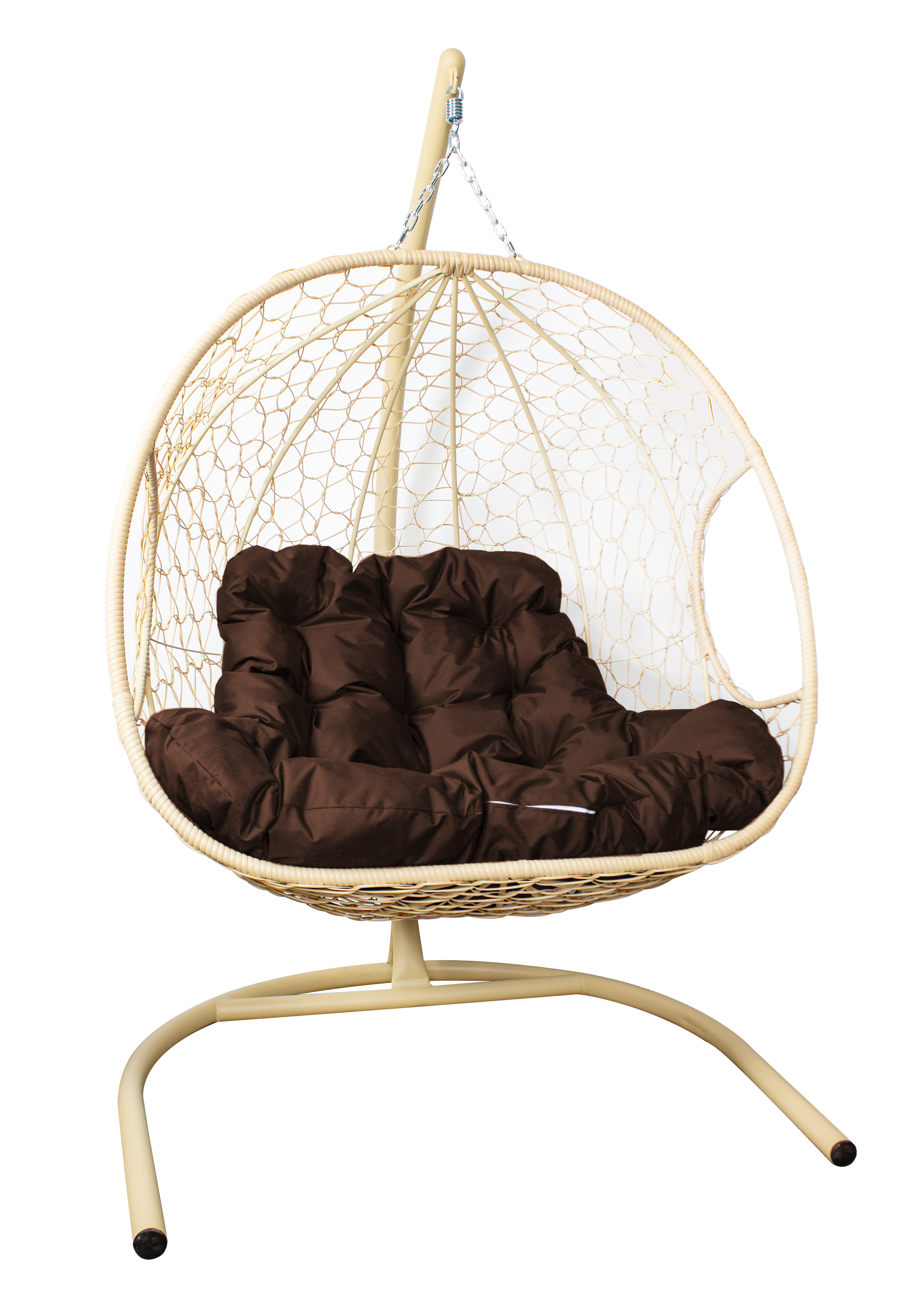 Изображение товара Кресло подвесное M-group для двоих в бежевом цвете