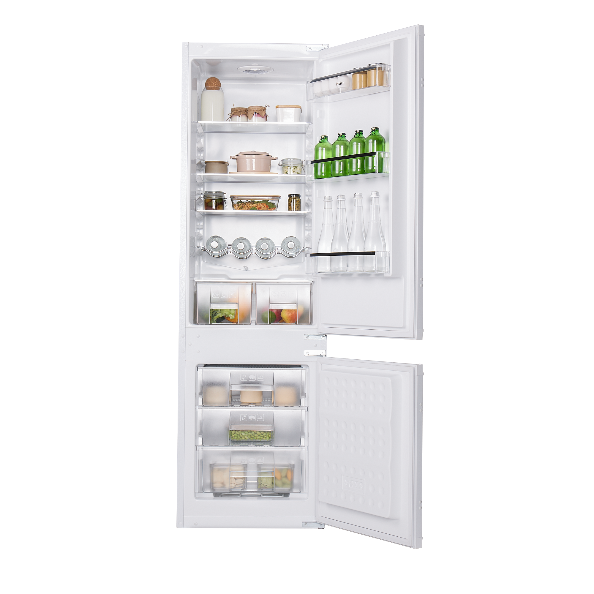 Холодильник двухкамерный Haier HRF229BIRU 180x53.5x54см 1 компрессор цвет белый - 11