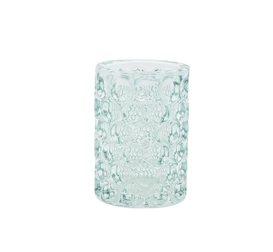 Изображение товара Стакан для щеток Баблз из стекла зеленый - стильный аксессуар для ванной комнаты