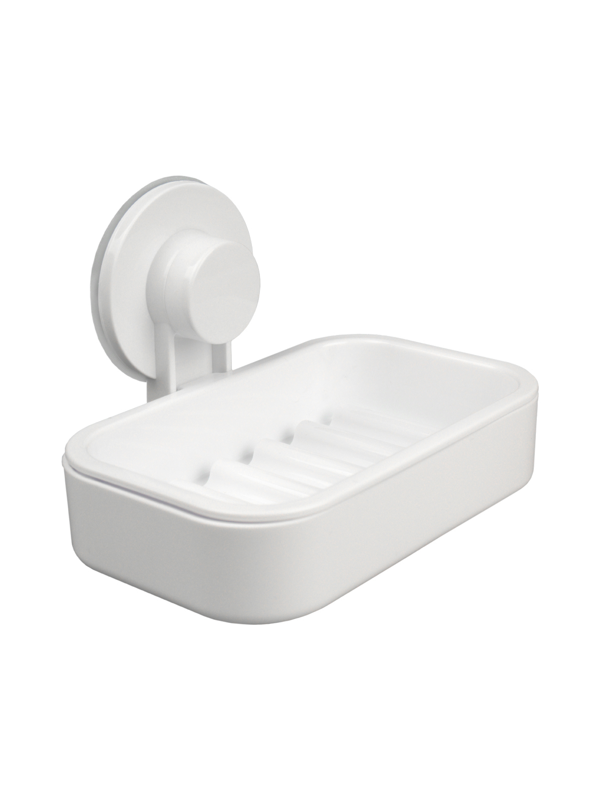 Изображение товара Мыльница на присосках навес easy пластик белый