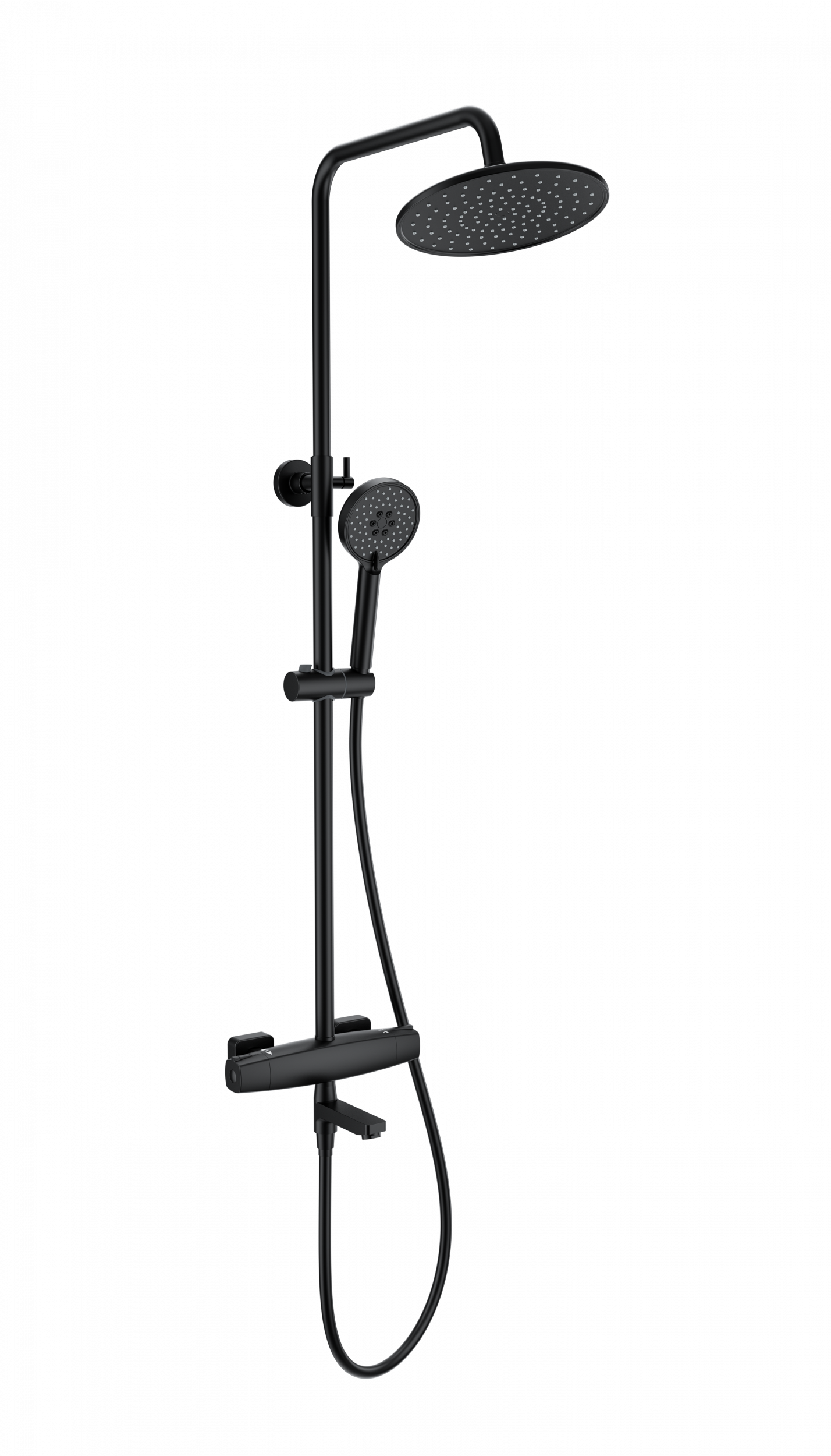 Изображение товара Душевая система Wonzon & woghand WW-B3035-A3-MB 1 режимная цвет черный матовый
