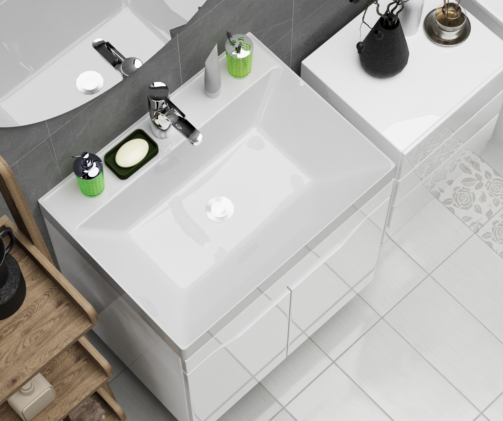 Изображение товара Раковина мебельная Marko Слим 60.2см цвет белый