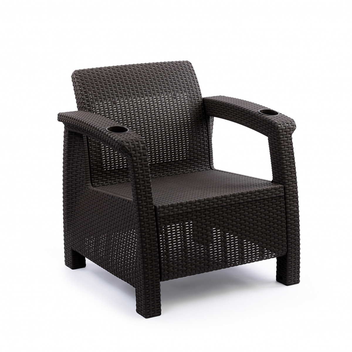 Изображение товара Кресло садовое Альтернатива Ротанг Плюс 73x70x79 см коричневое