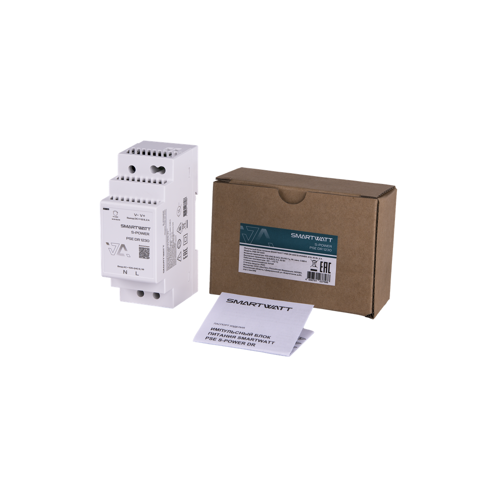 Изображение товара Импульсный блок питания Smartwatt PSE DR 1230 S-POWER 12 В 30 Вт 2 А