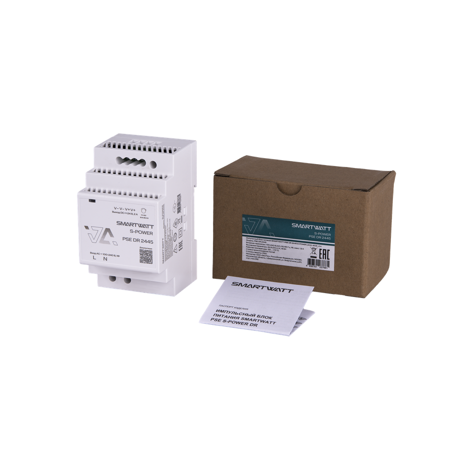Изображение товара Импульсный блок питания Smartwatt PSE DR 2445 S-POWER 24 В 45 Вт 2 А