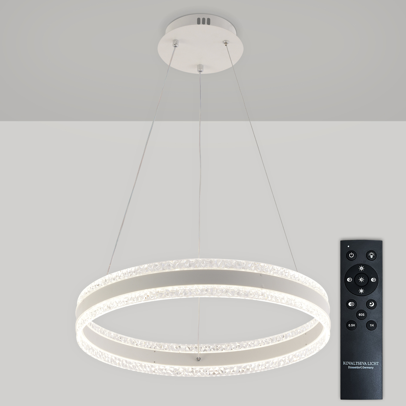 Изображение товара Люстра потолочная светодиодная Natali Kovaltseva 83158 с пультом и регулировкой света