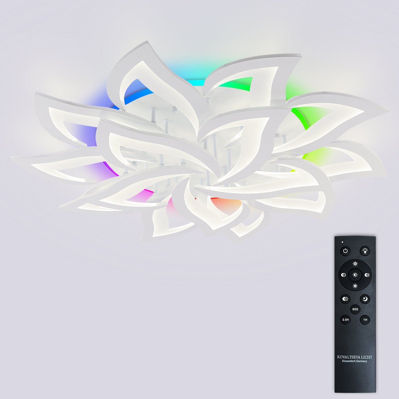 Изображение товара Люстра потолочная светодиодная Natali Kovaltseva Olimp с пультом управления