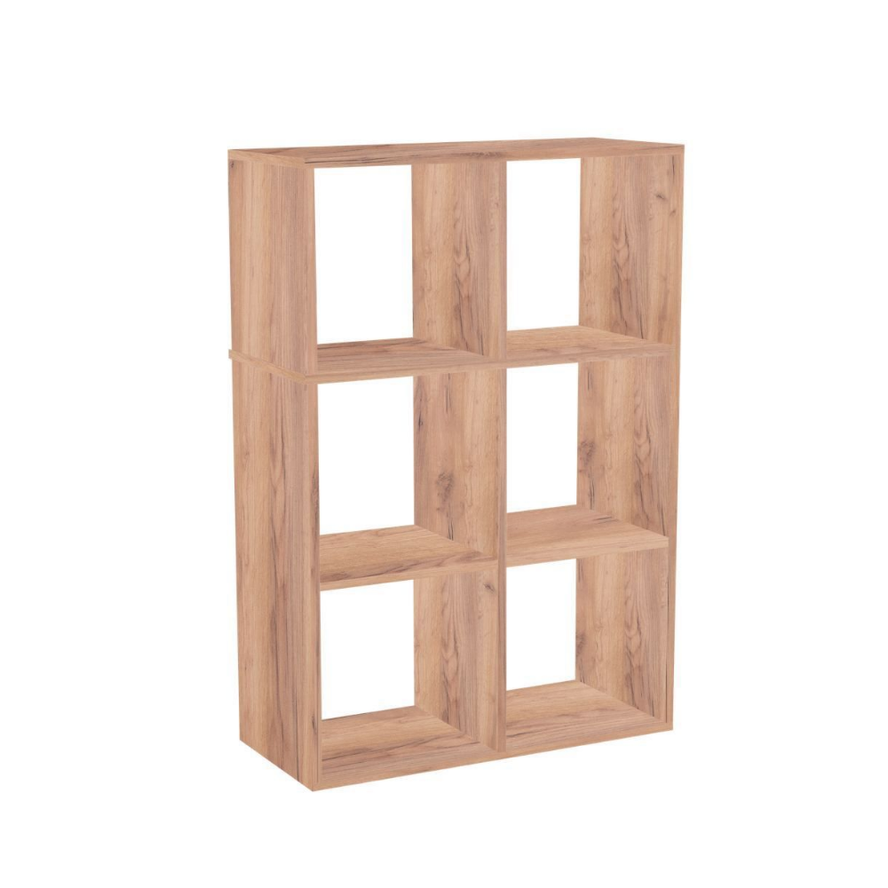 Изображение товара Стеллаж с секциями Easy kitchen СТ3.2(Д) 70.4x105x32 см ЛДСП цвет дуб крафт