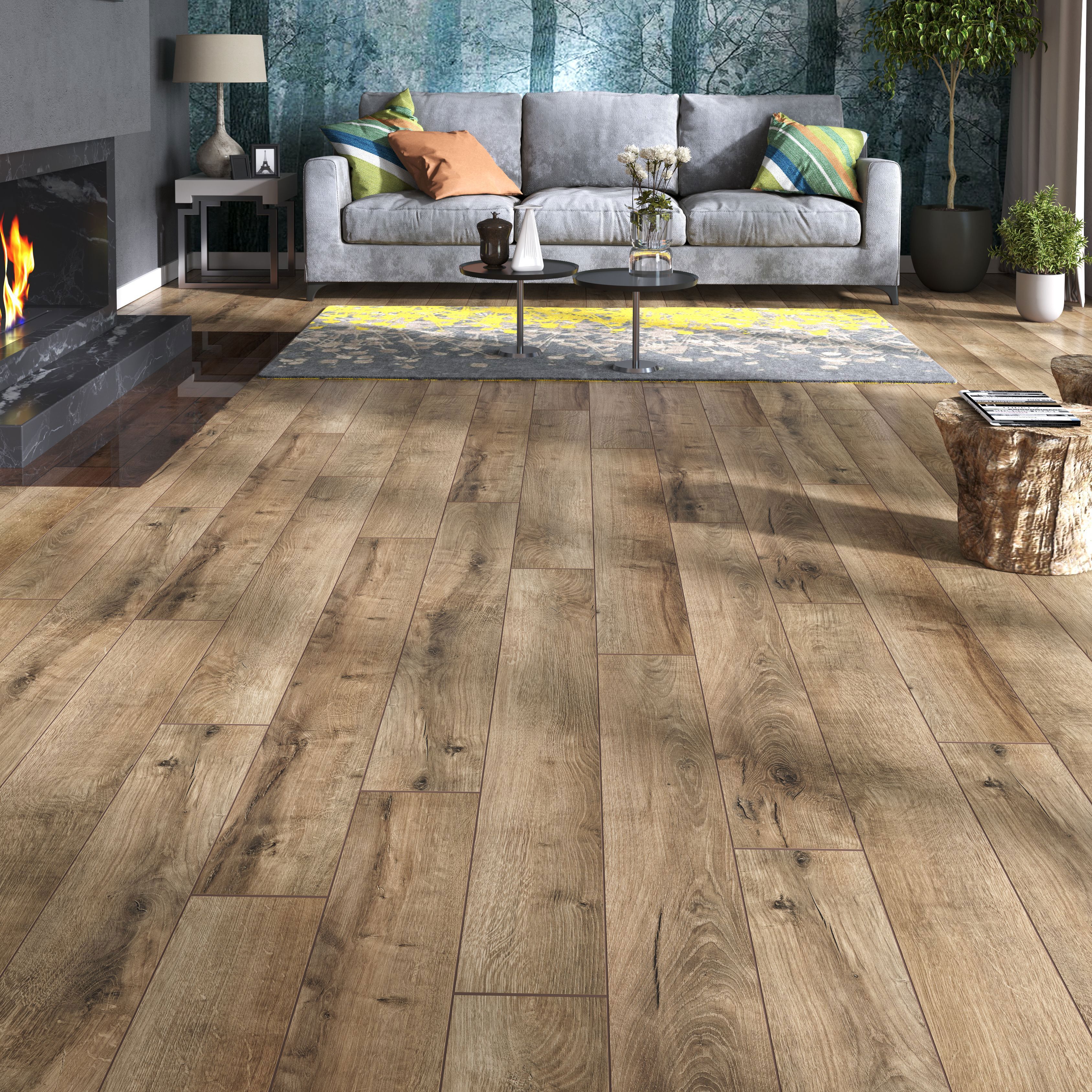 Изображение товара Ламинат Forza Дуб Камедо 33 класс 10 мм влагостойкий с системой теплого пола