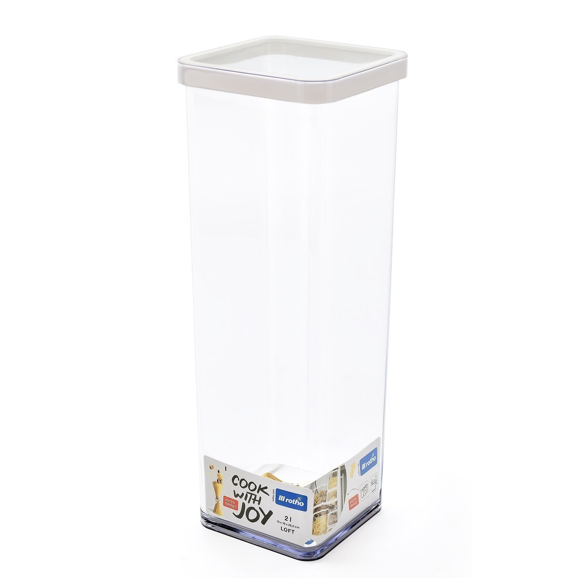 Изображение товара Контейнер ROTHO Loft 2 л для хранения сыпучих продуктов швейцарский пластик