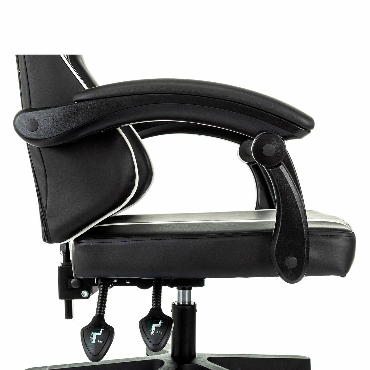 Изображение товара Офисное кресло Brabix Shooter GM-123 с эко кожей черного цвета