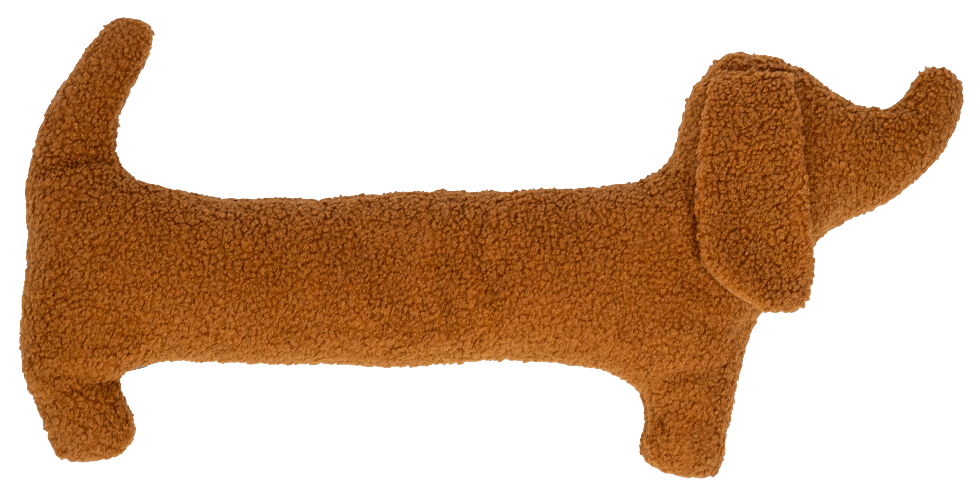 Изображение товара Декоративная подушка Такса 60x20 см коричневая стильный элемент интерьера