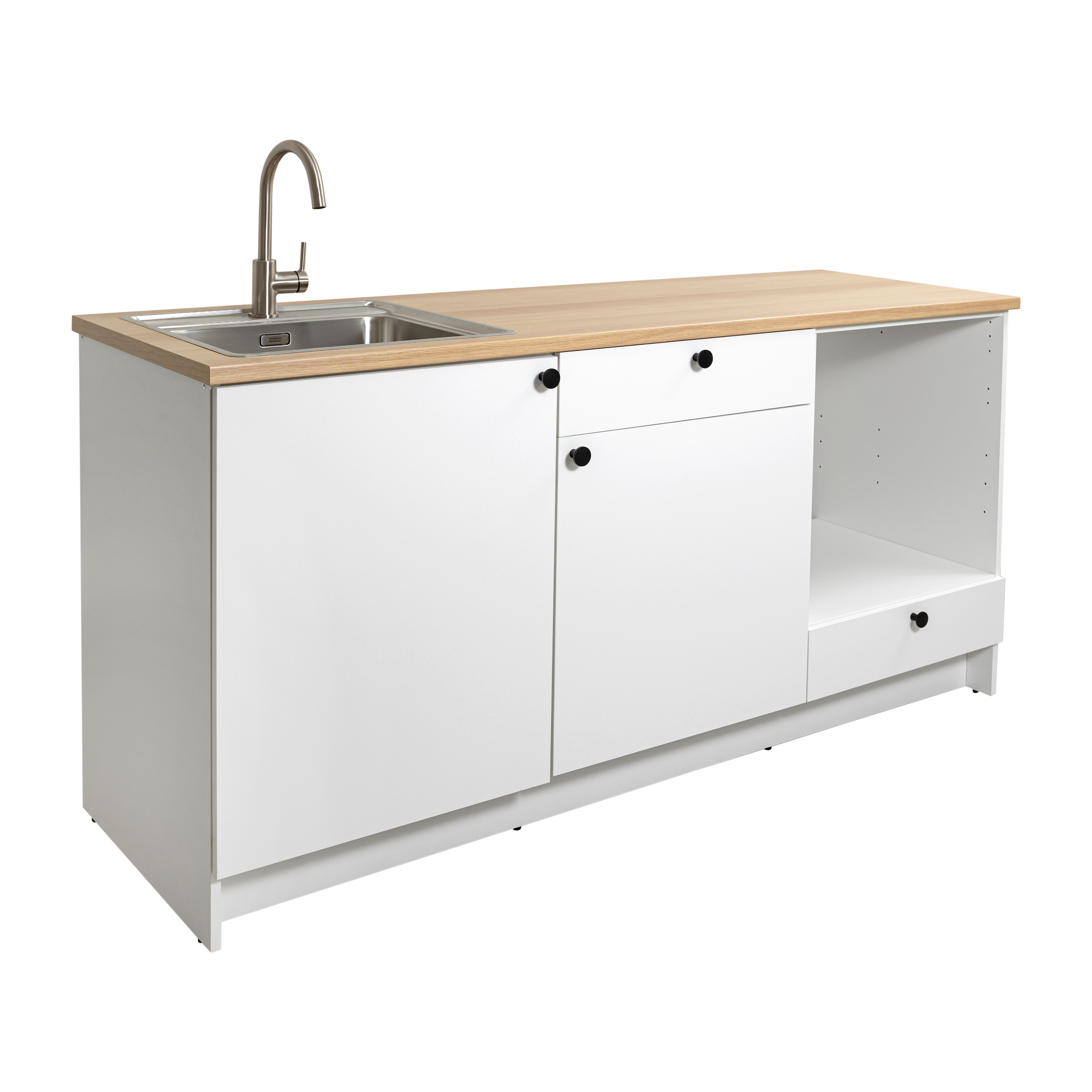 Изображение товара Кухонный шкаф под мойку Solna Liva 12963514 180 x 91 x 61 см ЛДСП цвет белый