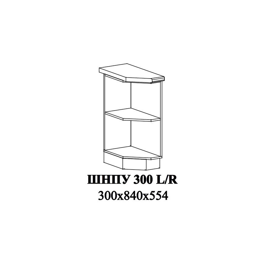 Изображение товара Напольный шкаф УТ000174262 Стендмебель 30x84x55.4 см Товар без фасада цвет товар без фасада