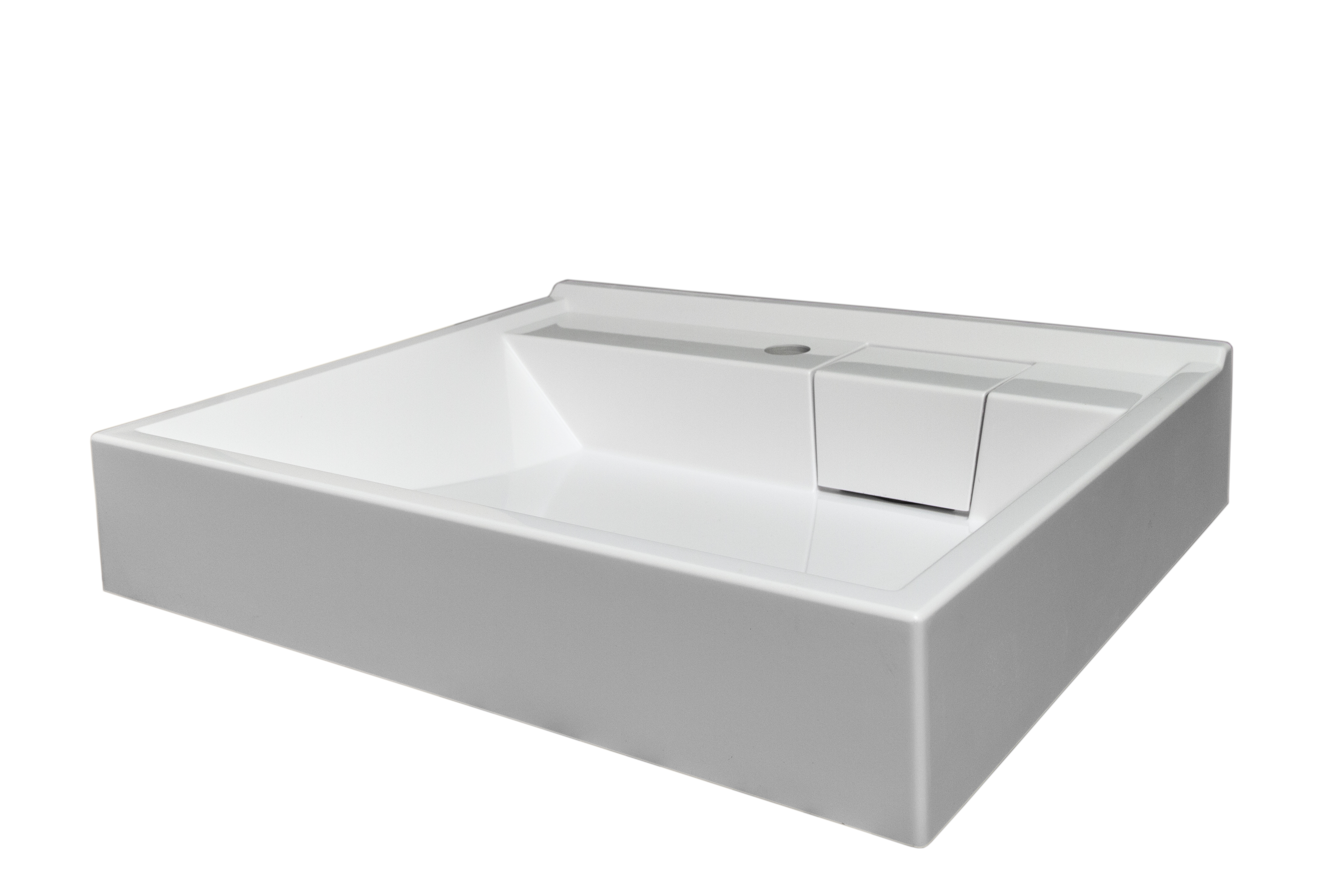 Изображение товара Раковина Mira на стиральную машину из литьевого мрамора 60 см белая