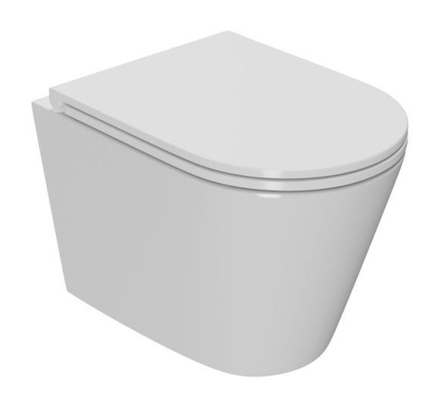 Изображение товара Подвесной унитаз безободковый BAUEDGE Nimb Hurricane3 с сиденьем микролифт