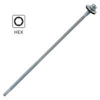 Изображение товара Саморезы для сэндвич-панелей DILWIS оцинкованные 6.3x205 мм