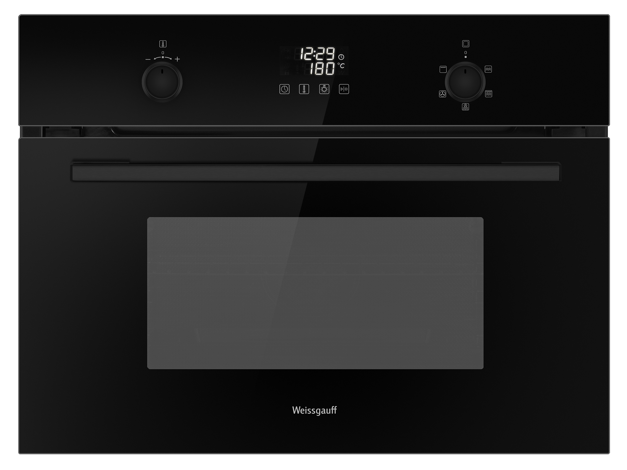 Изображение товара Встраиваемый духовой шкаф Weissgauff 449 PDBK Black Edition 60х45х57 см цвет черный