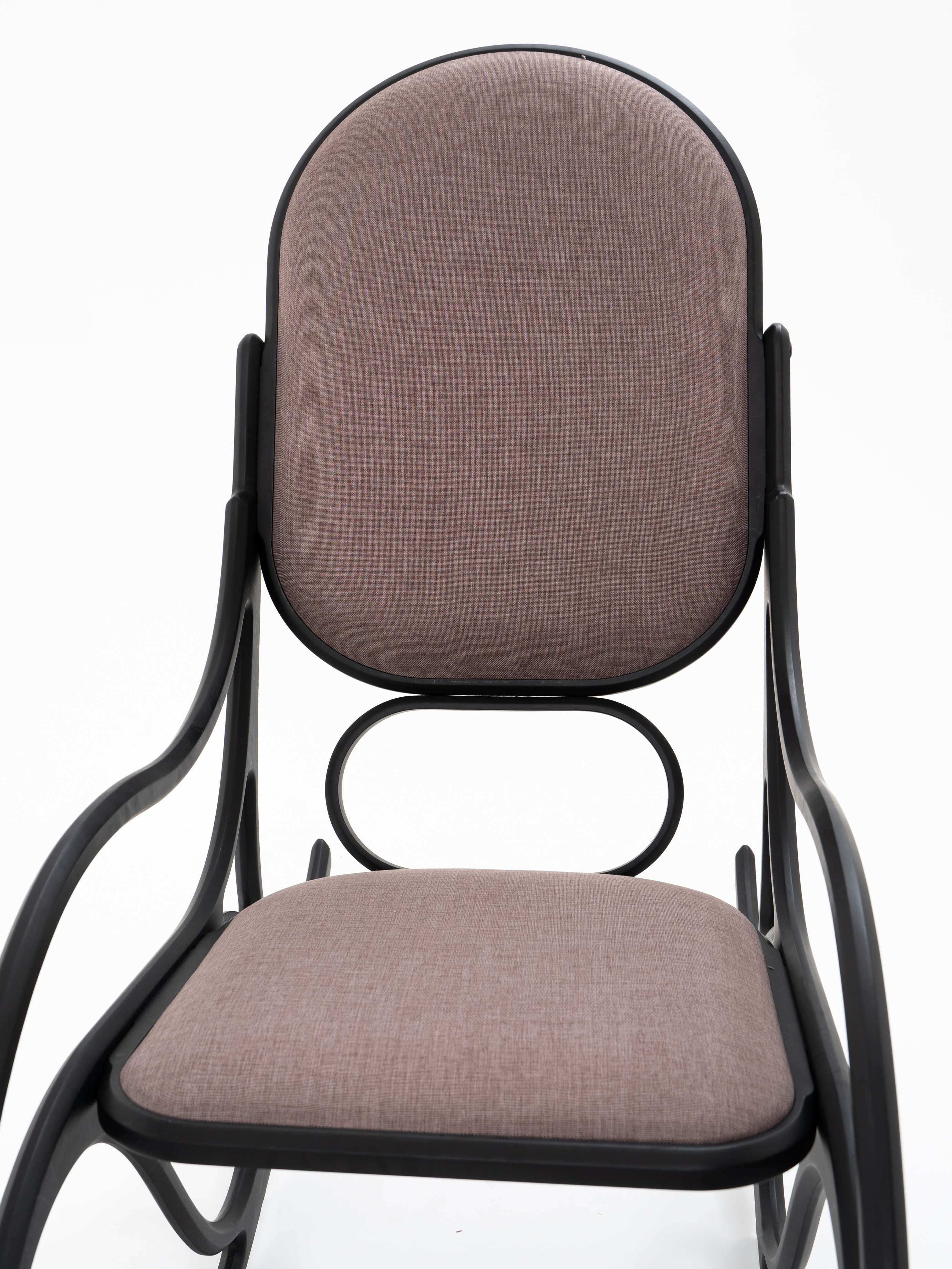 Изображение товара Кресло-качалка Shirocca Альмофада 55x98x107 см рогожка цвет скандинавия блэк