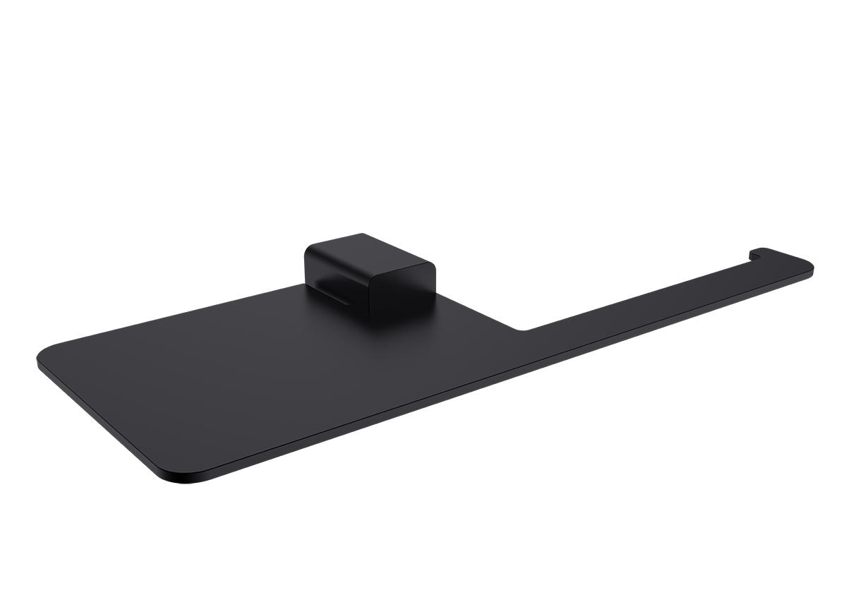 Изображение товара Бумагодержатель с полочкой для телефона RAGLO ЧЁРНЫЙ R301.03.06