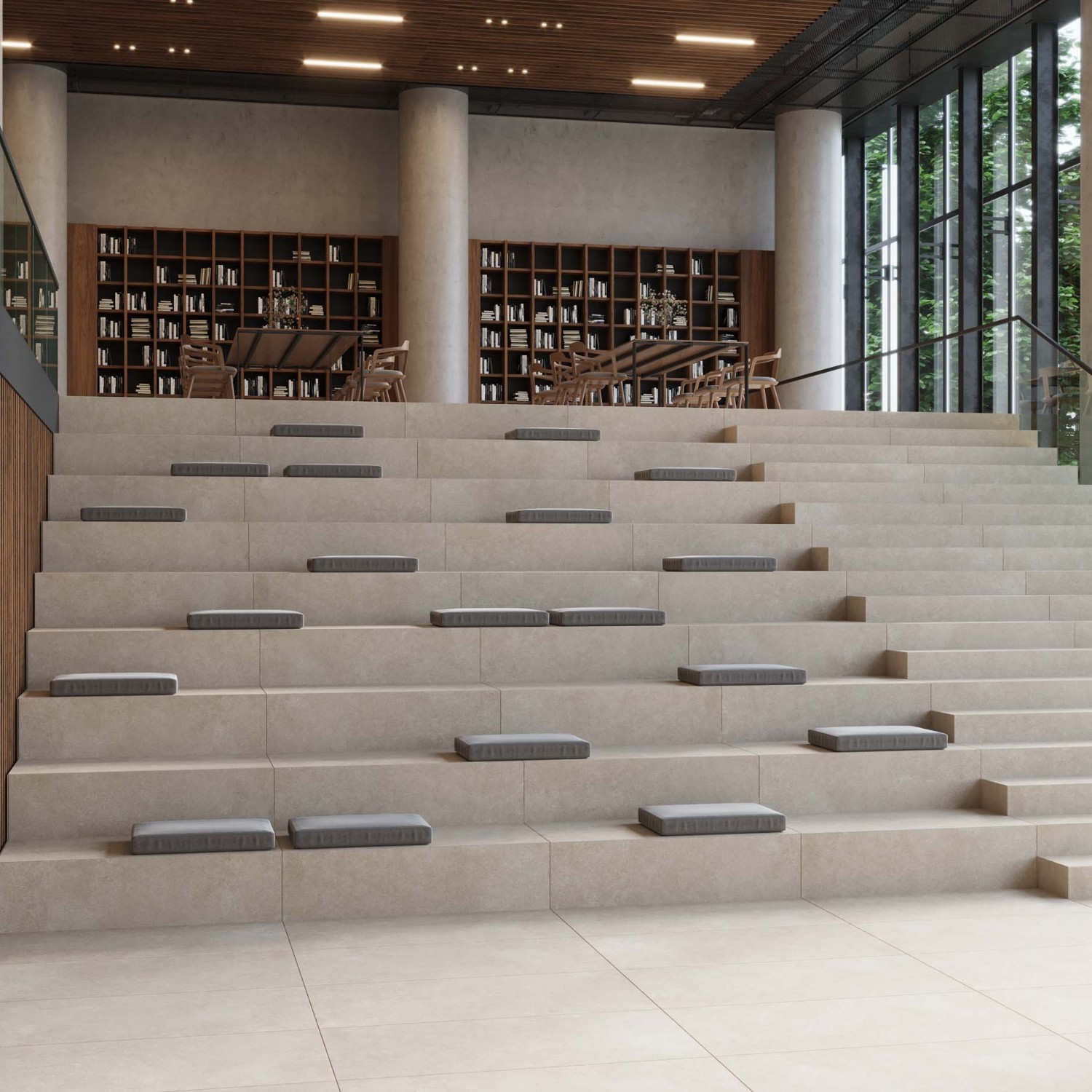 Изображение товара Керамогранит Estima Luna LN01 80x80 см, неполированный, бежевый, Россия