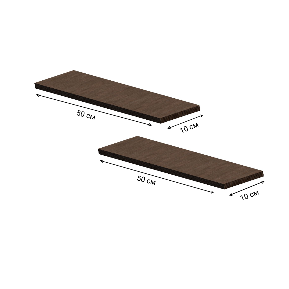 Изображение товара Полка Easy kitchen 50x10 см ЛДСП цвет венге Изображение товара Полка Easy kitchen 50x10 см ЛДСП цвет венге