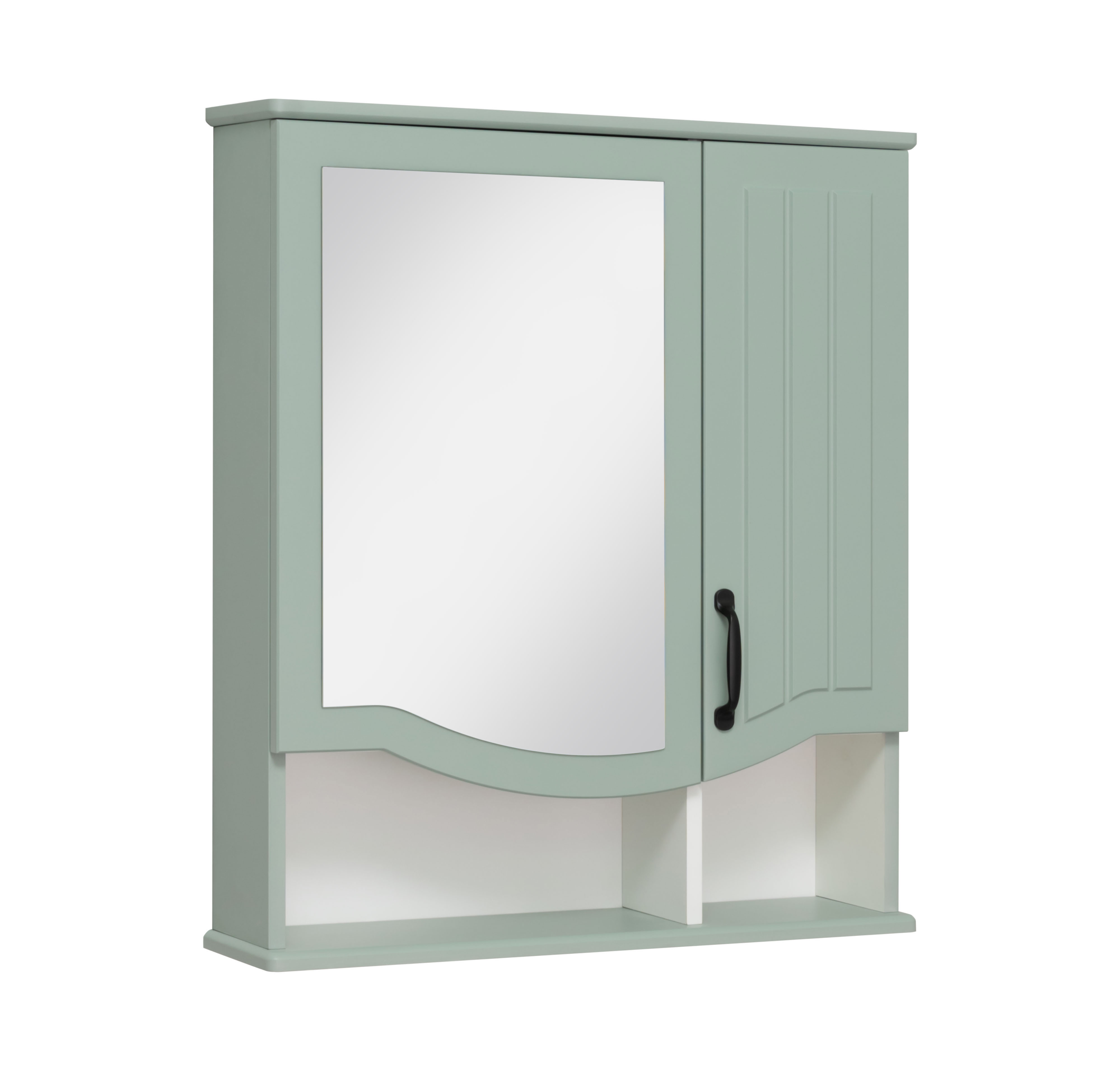 Изображение товара Зеркальный шкаф Runo Марсель 75x65 см цвет мята для ванной комнаты