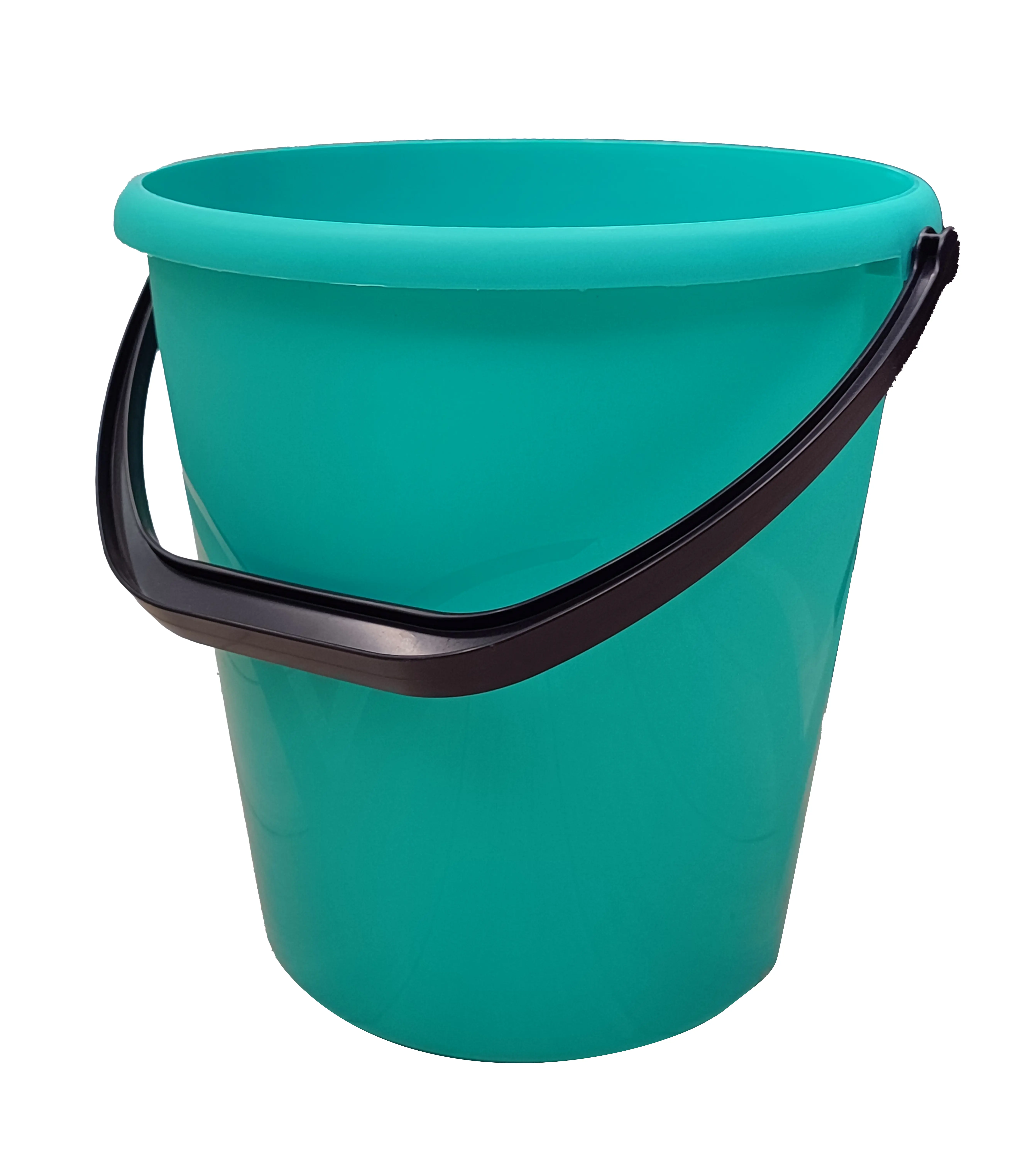 Ведро пластиковое с ручкой 12 л цвет мятный